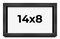 Photo Size Shadow Box 3/4" Depth Grey Picture Frame - UV Acrylic, Backing, Hanging Hardware